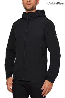 Calvin Klein Crinkle Nylon Hooded Blouson Black Jacket (715663) | $330
