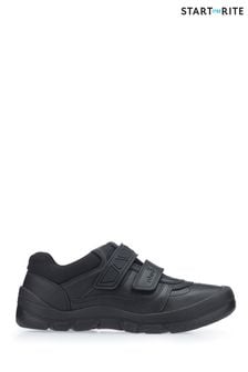 Start-Rite Rhino Warrior Riptape Black Leather School Shoes (716129) | 81 €