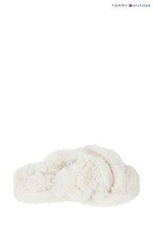 Tommy Hilfiger Furry Home White Slippers (717483) | €26
