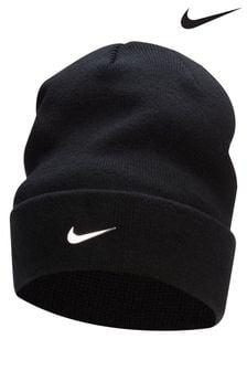 Черный - Бини с металлическим галочкой Nike Peak (717763) | €15