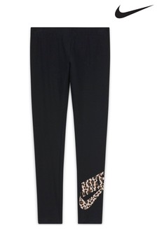 nike leopard swoosh leggings
