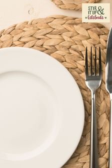 Set of 4 Natural Water Hyacinth Placemats (719197) | ￥2,430