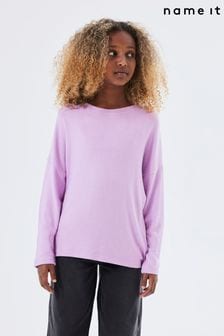 Name It Purple Long Sleeve Round Neck Jumper (719836) | SGD 31