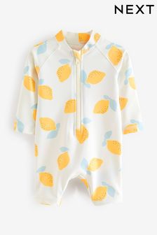 Lemon Yellow Baby Sunsafe Swimsuit (0mths-3yrs) (71D775) | KRW32,000 - KRW34,200