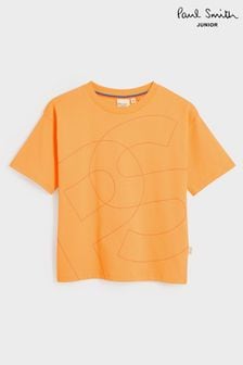 Portocaliu - Tricou pentru băieți Paul Smith Junior Larg Ps Mânecă scurtă Imprimeuri (720051) | 239 LEI