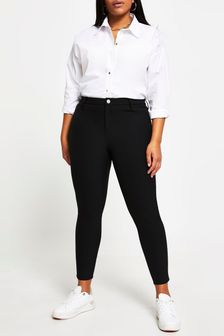 River Island Plus Black Molly Techno Skinny Trousers (720468) | €13