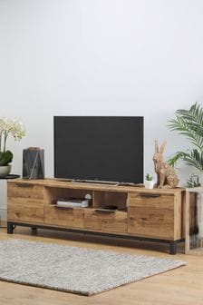 Bronx Oak Effect Superwide TV Stand with Drawers (721143) | €550