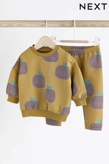 Grün - Baby 2-teiliges, kuscheliges Set mit Sweatshirt und Jogginghose (721344) | 14 € - 16 €