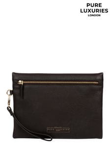 Pure Luxuries London Chalfont Leather Clutch Bag (721445) | SGD 68