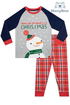 Harry Bear Grey Kids Snowman Pyjamas (722061) | €24