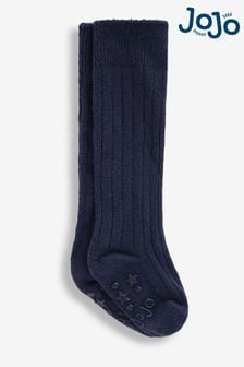 海軍藍 - Jojo Maman Bébé 2件裝羅紋長襪子 (722351) | NT$400