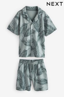 Blue Palm Jersey Shirt and Shorts Set (3-16yrs) (722799) | €26 - €39