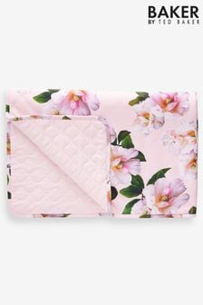 Baker by Ted Baker Pink Floral 100% Cotton Blanket (724377) | $48