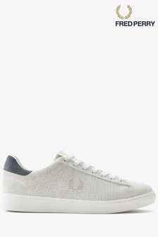 Fred Perry Spencer Perforated White Trainers