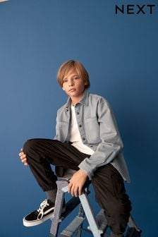 Blu - Giacca stile camicia oversize (3-16 anni) (725142) | €24 - €31