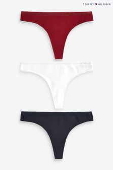 Tommy Hilfiger Blue Logo Lace Thong 3 Packs (725249) | LEI 251