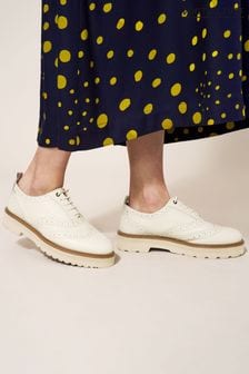White Stuff Chunky Leather Lace-Up Brogues