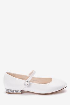 White Stain Resistant Standard Fit (F) Mary Jane Occasion Shoes (726146) | €25 - €33