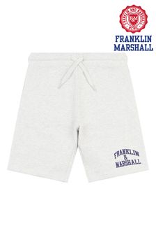 Pantalones cortos grises con letras en arco de Franklin & Marshall (726357) | 35 €