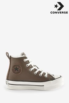 Converse Brown Fleece Lined All Star Eva Lift Junior Trainers (727620) | €34