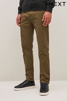 Dark Tan Brown Slim Stretch Chino Trousers (727948) | 33 €