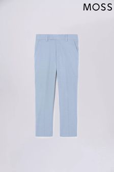 Moss Boys Blue Flannel Trousers (728441) | kr550