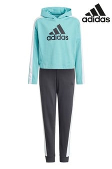 adidas Trainingsanzug mit kurz geschnittenem Kapuzensweatshirt (728696) | 58 €