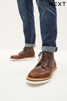 Brown Sanders for Next Apron Boots (729274) | 1,594 SAR