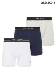 Lyle & Scott Blue Lewis Underwear Trunks 3 Pack (729970) | €44