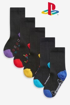 5 Pack Cotton Rich PlayStation™ Socks