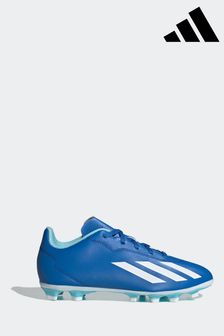 adidas Blue/White Sport Performance Kids X Crazyfast.4 Flexible Ground Football Boots (730233) | R770