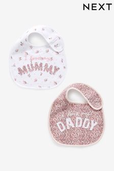 Pink Family Baby Bibs 2 Pack (731301) | €8
