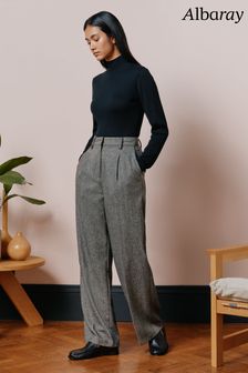 Albaray Grey Wool Mix Trousers (733311) | €63