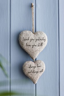 קישוט לתלייה Stone Effect Love Heart