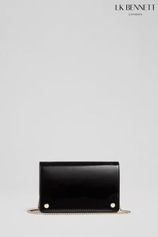 LK Bennett Cici Patent Leather Black Clutch Bag (733822) | ₪ 1,001