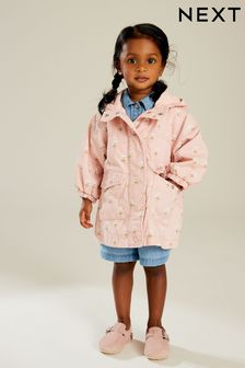Pink Shower Resistant Cotton Trench Coat (3mths-7yrs) (735433) | €30 - €35