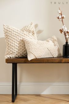 Truly Cream Knotted Cushion (735605) | €46