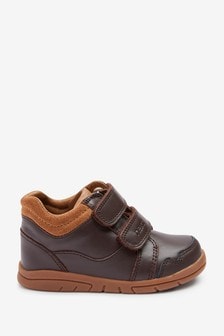 Chocolate Brown Wide Fit (G) Leather Boots (735869) | €13 - €15