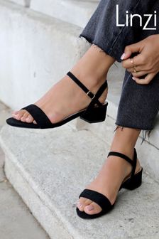 Linzi Kezzi Barely There Low Block Heeled Sandals