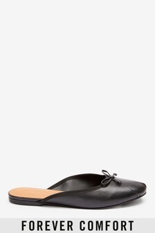 Leather Signature Ballerina Mules