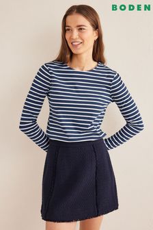 Boden Blue Long Sleeve Breton Top (736276) | AED155
