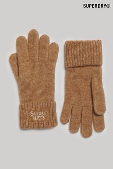 Superdry Brown Rib Knit Gloves (737323) | 31 €