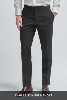 Black Tailored Fit Wool Mix Textured Suit: Trousers (737931) | 25 €
