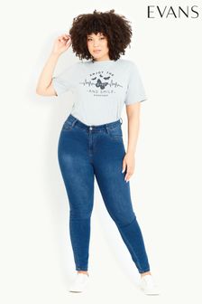 Evans Skinny-Jeans mit mittlerer Waschung, Blau (738787) | 23 €