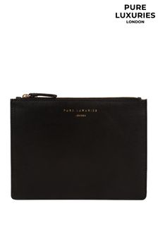 黑色 - Pure Luxuries London Tadlow皮製錢包 (739302) | NT$1,310