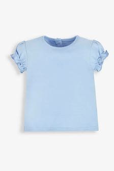 JoJo Maman Bébé Blue Girls' Pretty T-Shirt (739385) | $15