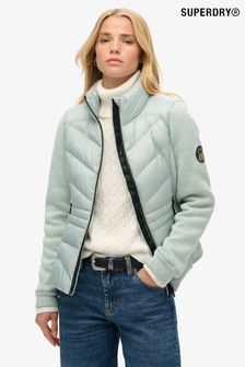 Зелен - Superdry Storm Knit Hybrid Jacket (740819) | BGN312