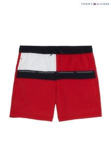 Tommy Hilfiger Medium Red Drawstring Swim Shorts (743064) | €51