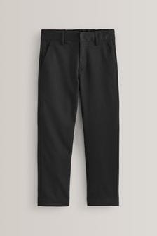 Black Regular Waist School Formal Straight Trousers (3-17yrs) (743697) | DKK95 - DKK190
