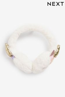 Ecru White Fluffy Ear Warmers (744128) | 64 QAR